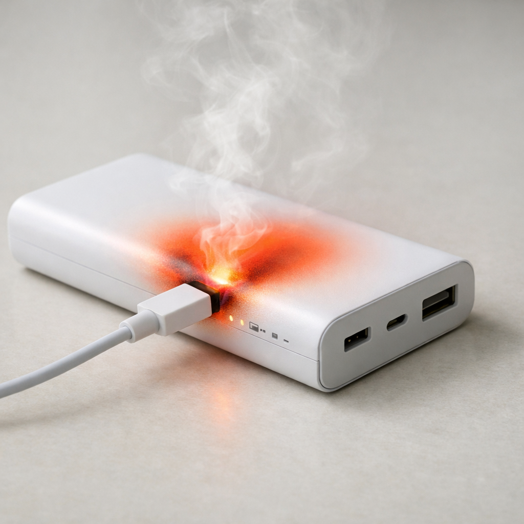 Power Bank Overheating When Plugged