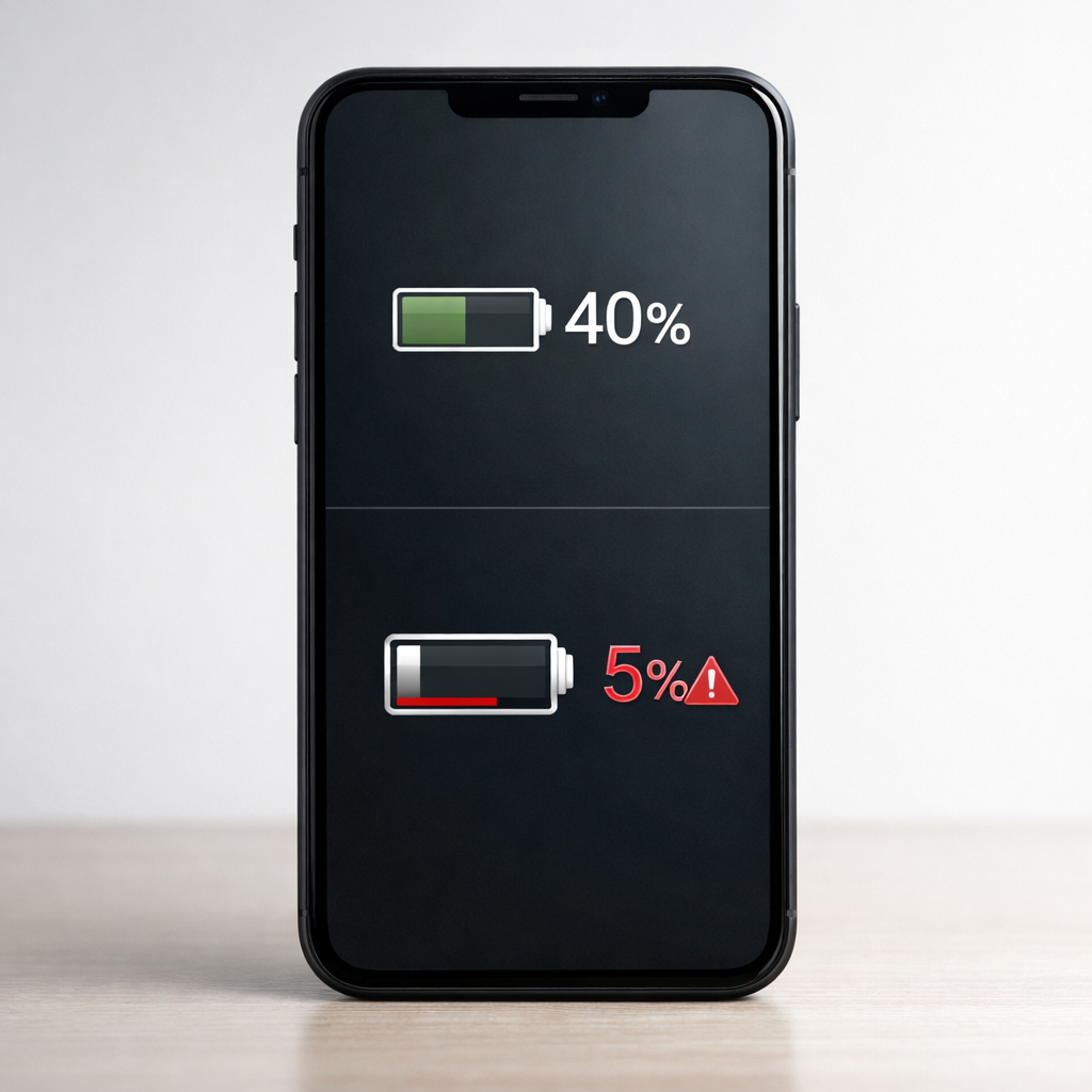 Phone Battery Drops Suddenly At 40