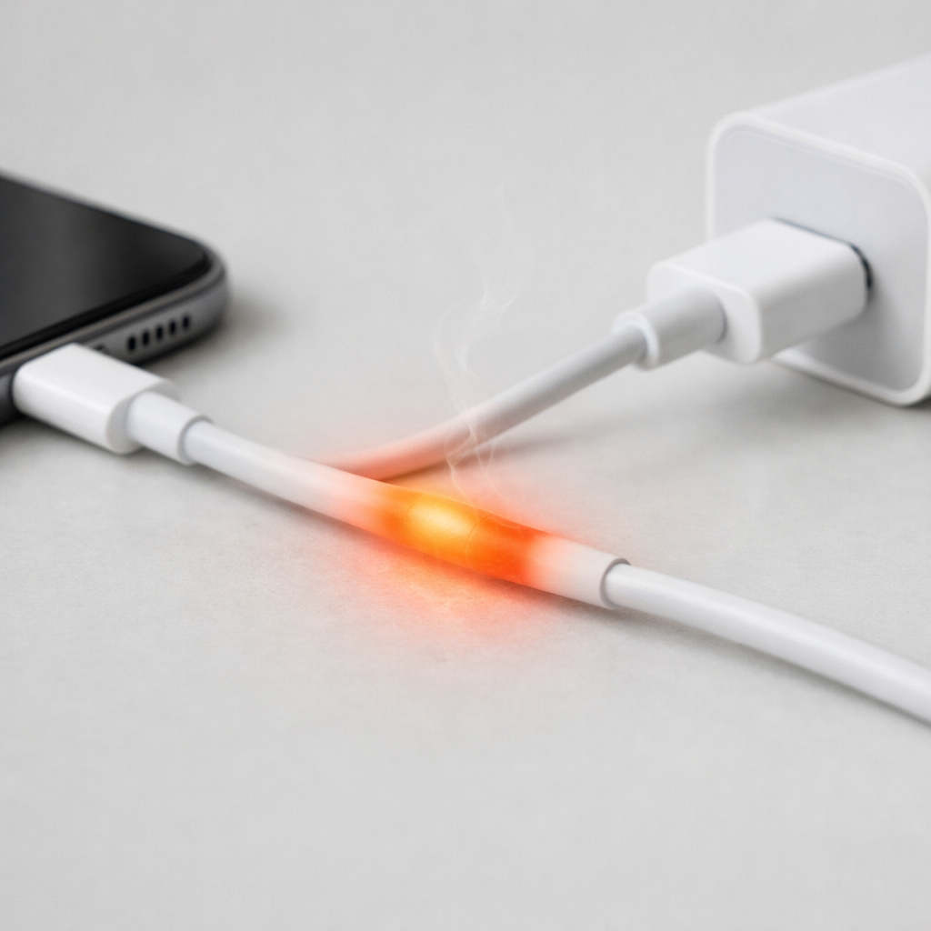 Charging Cable Warm To Touch