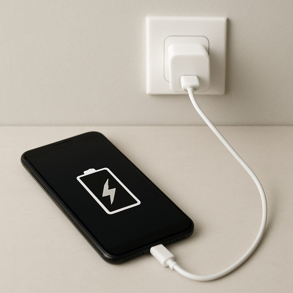 device charging stops and resumes due to unstable power connection and thermal protection