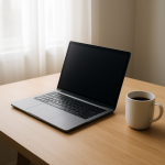 Why Is My Laptop Battery Draining So Fast? Causes and Fixes Open laptop on tidy desk showing low battery warning