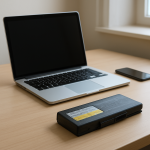 Battery Not Holding a Charge Anymore? Causes and Fixes Worn battery and devices on a tidy desk in soft light