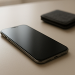 Phone Battery Draining in Pocket — Accidental Wake or Sensor Issue? Phone on clean desk beside blurred pocketed pants