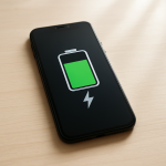 Phone Battery Percentage Inaccurate — Calibration Error or Sensor Failure? Smartphone on desk with battery icon and charging cable