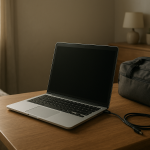 Why a Laptop Battery Can Drain Even After You Shut It Down Open laptop on desk after shutdown with unexpected battery drain