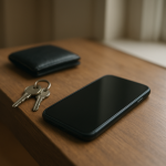 Smartphone on entry table suggesting battery drain away from Wi-Fi