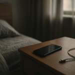 Smartphone on bedside table after overnight battery drain concern