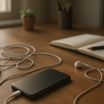 Smartphone on desk with charger suggesting battery drain and overheating