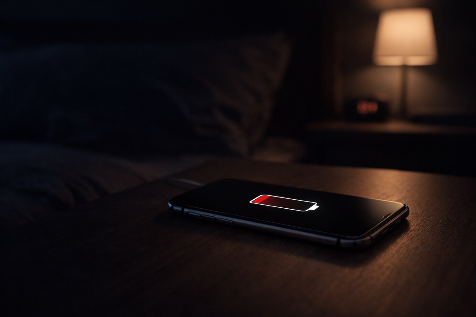 smartphone battery draining while idle on table